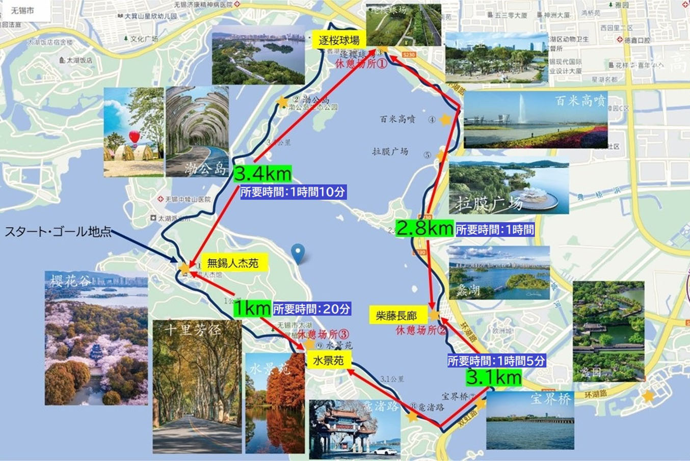 無錫太湖ウォーキングと秋の江南3都市巡り